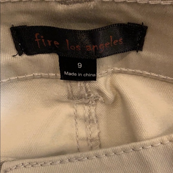 Fire Los Angeles skinny off white jeans, 9 - Picture 4 of 6